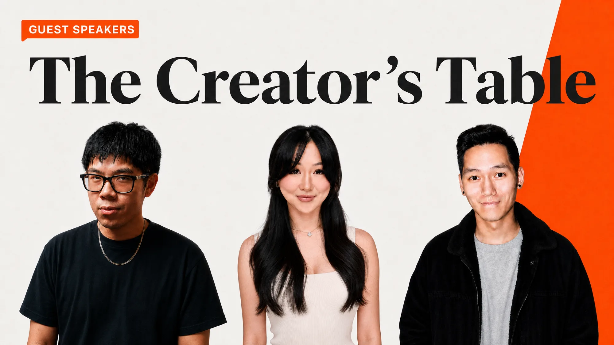 The Creator&rsquo;s Table — guest speakers Scott Yu-Jan, Vanessa Lau, and Herman Huang, August 27, 2026, Vancouver BC