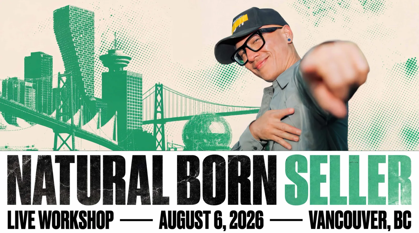 Natural Born Seller — live workshop with Chris Do, August 6, 2026, Vancouver BC