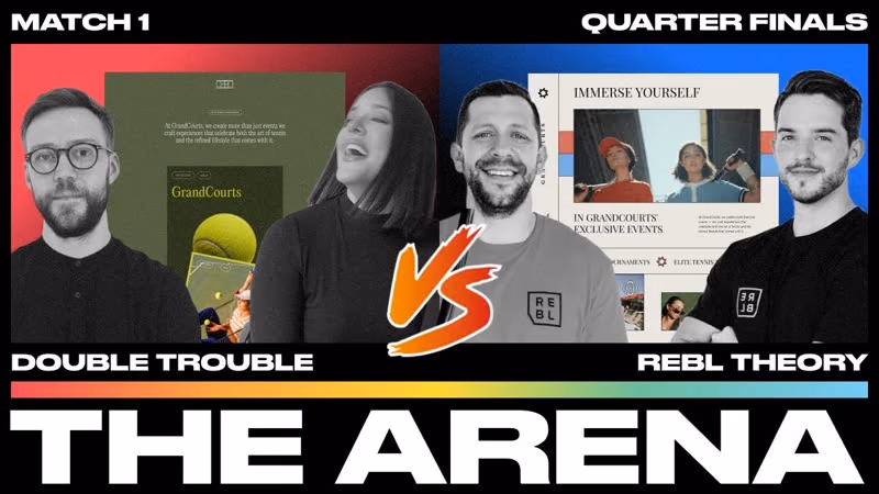 The Arena - Match 1 | Luxury Tennis Editorial Style Website