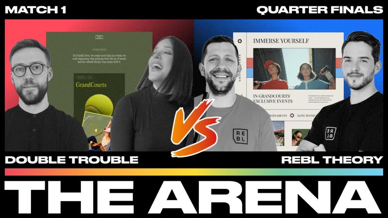 The Arena - Match 1 | Luxury Tennis Editorial Style Website