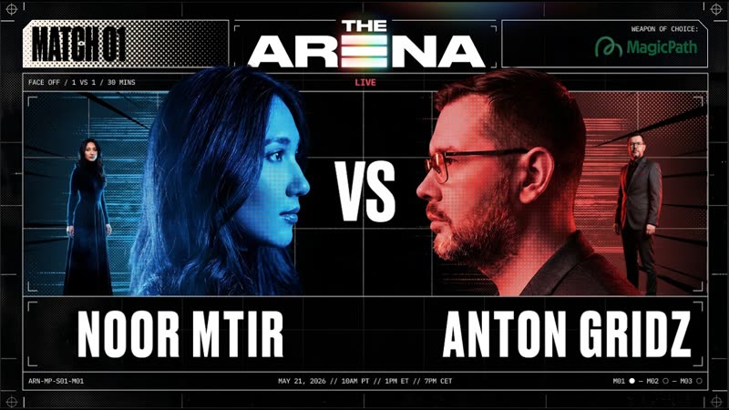 The Arena x MagicPath | Match 1: Face Off | 1v1 Live Design Battle