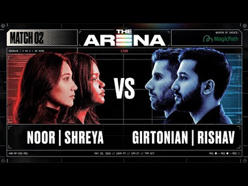 The Arena x MagicPath | Match 2: Doubles | 2v2 Live Design Battle