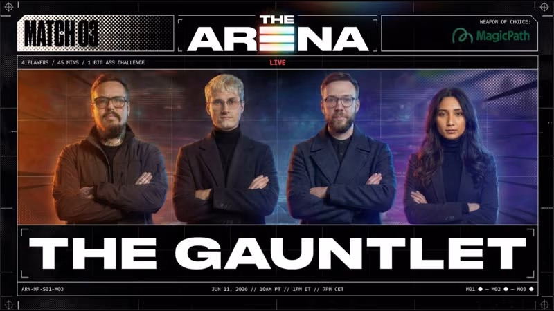The Arena x MagicPath | Match 3: The Gauntlet | 4 Player Live Design Battle