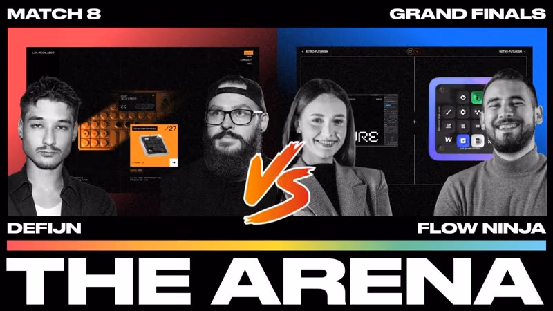 The Arena - FINALS | Retro Futuristic product website